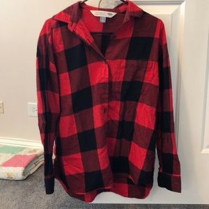 Red and black checkered flannel